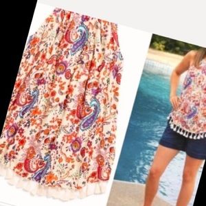 Sold!  19 Cooper Maycon Paisley BoHo Tassel Halter